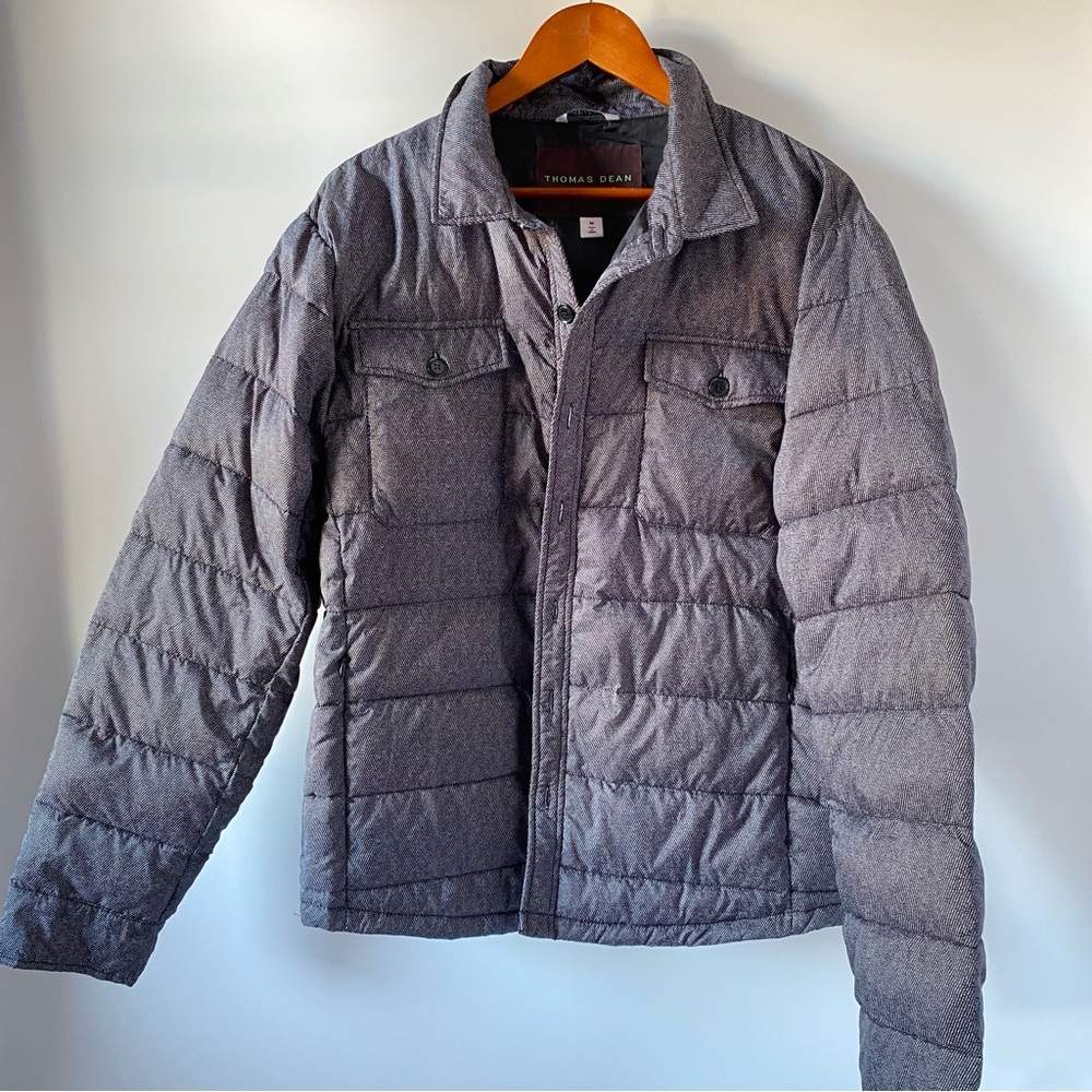 Thomas Dean Quilted Shirt Jacket SZ M